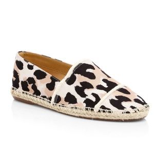 Schutz Leopard Print Ohanna Espadrilles Slip Ons